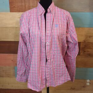 💜5/$25 Large pink button-down 100% cotton